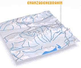 3d view of Emāmzādeh Ebrāhīm