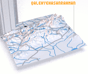 3d view of Qal‘eh-ye Ḩasan Raḩmān
