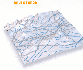 3d view of Dowlatābād