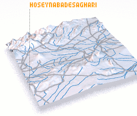 3d view of Ḩoseynābād-e Sāgharī