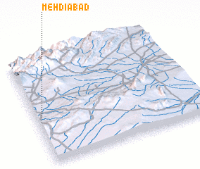 3d view of Mehdīābād