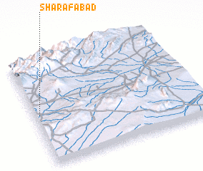 3d view of Sharafābād