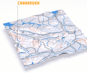 3d view of Chahār Deh