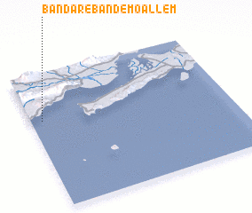 3d view of Bandar-e Band-e Mo‘allem