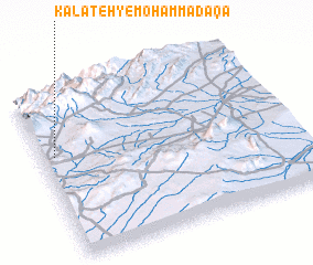 3d view of Kalāteh-ye Moḩammad Āqā