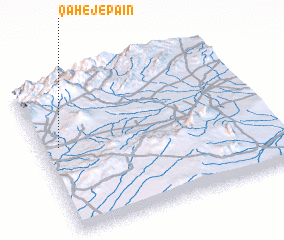 3d view of Qahej-e Pā\