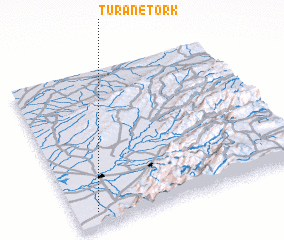 3d view of Tūrān-e Tork