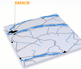 3d view of Karachi