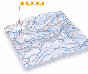 3d view of Qahej-e Bālā