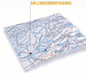 3d view of Gol Cheshmeh-ye Gorg