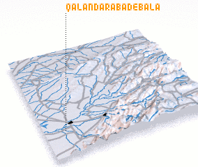 3d view of Qalandarābād-e Bālā