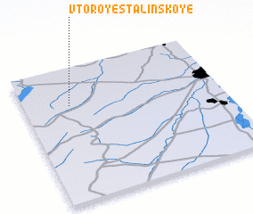 3d view of Vtoroye Stalinskoye