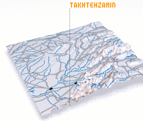 3d view of Takhteh Zamīn