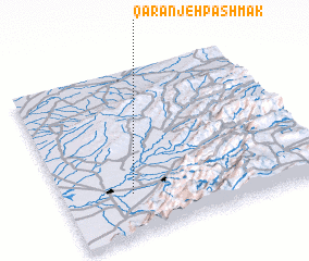 3d view of Qaranjeh Pashmak