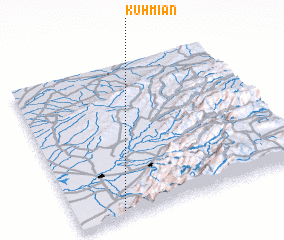 3d view of Kūh Mīān