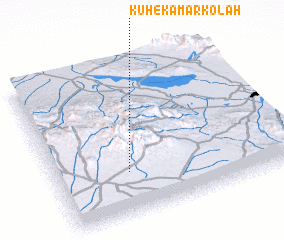 3d view of Kūh-e Kamar Kolāh