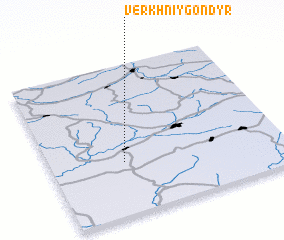 3d view of Verkhniy Gondyr\