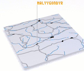 3d view of Malyy Gondyr\