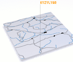3d view of Kyzyl-Yar