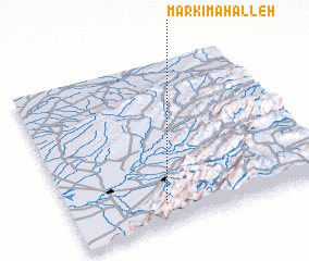 3d view of Markī Maḩalleh