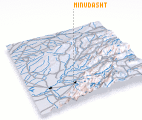 3d view of Mīnū Dasht