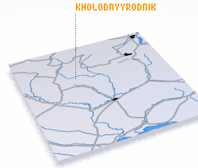 3d view of Kholodnyy Rodnik