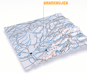 3d view of Amān Khūjeh