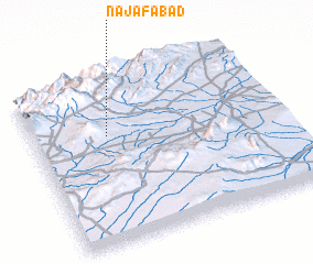 3d view of Najafābād