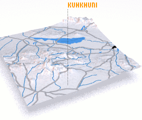 3d view of Kūh Khūnī