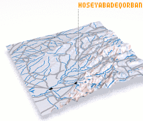 3d view of Ḩoseyābād-e Qorbānī