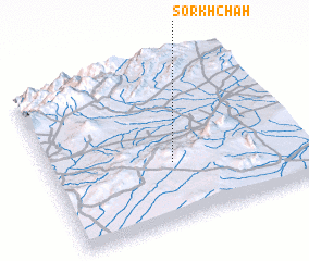 3d view of Sorkh Chāh