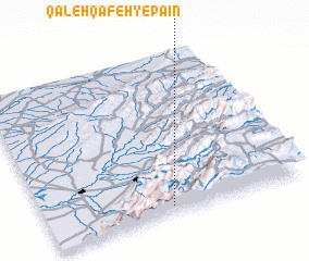 3d view of Qal‘eh Qāfeh-ye Pā\