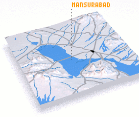 3d view of Manşūrābād