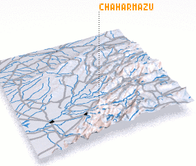 3d view of Chāhār Māzū