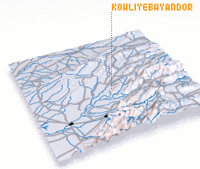 3d view of Kowlī-ye Bāyandor