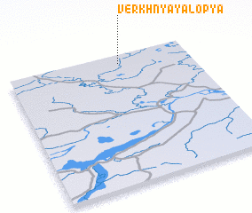 3d view of Verkhnyaya Lop\