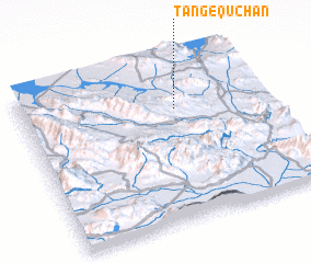 3d view of Tang-e Qūchān