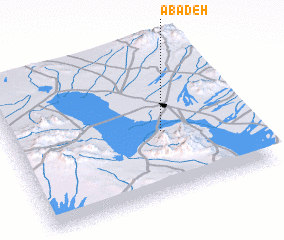 3d view of Ābādeh