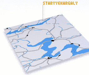 3d view of Staryye Kargaly