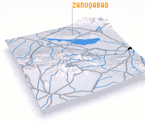 3d view of Zānūqābād