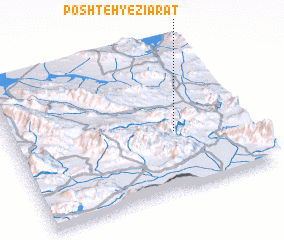 3d view of Poshteh-ye Zīārat