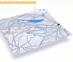 3d view of Moḩammadābād-e Barkhvordār