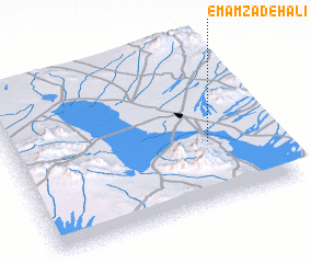 3d view of Emāmzādeh ‘Alī