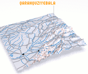 3d view of Qarah Qūzī-ye Bālā