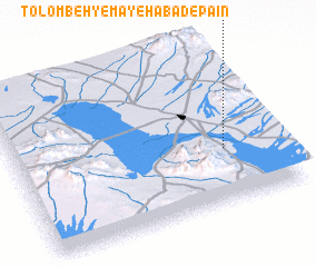 3d view of Tolombeh-ye Māyehābād-e Pā\