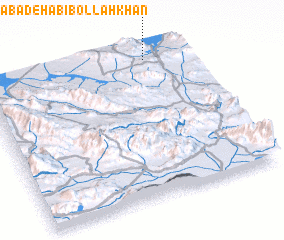 3d view of Qāsemābād-e Ḩabībollāh Khān