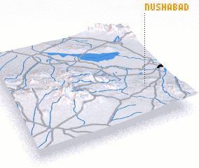 3d view of Nūshābād