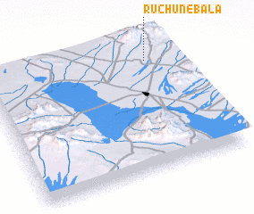 3d view of Rūchūn-e Bālā