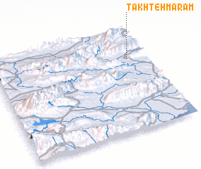 3d view of Takhteh Mārām