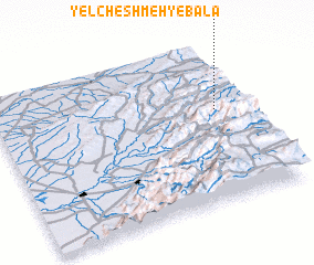 3d view of Yelcheshmeh-ye Bālā